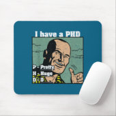 Ziemlich riesige D Phd Zitat Hochschule Mousepad (Mit Mouse)