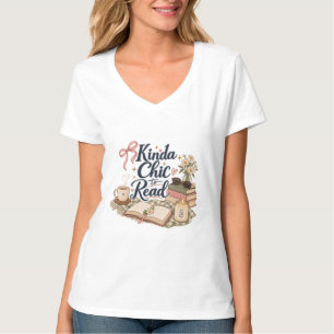 Ziemlich schick zum Lesen Buchliebhaber-Ästhetik   T-Shirt