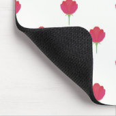 Ziemlich üppige rosa Tulpen-Mauspads mit Muster Mousepad (Ecke)