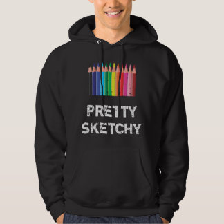 Ziemlich zwielichtiger, angeschlagener Künstler Hoodie