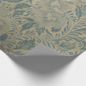 Zierarbeit Blume asiatisch Chinesisch alt Geschenkpapier (Ecke)