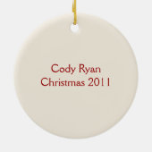 Zierbäckerei des Kleinen Jungen Keramik Ornament (Hinten)