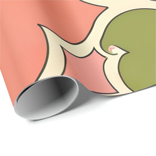 Zierband Geschenkpapier (Rolleneckpunkt)