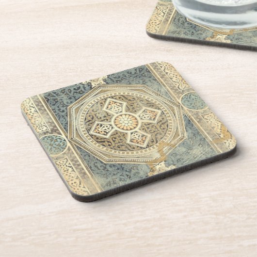 Zierband mit Verziert geometrischer Gestaltung Getränkeuntersetzer (Linke Seite)