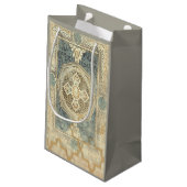 Zierband mit Verziert geometrischer Gestaltung Kleine Geschenktüte (Rückseite Schrägansicht)