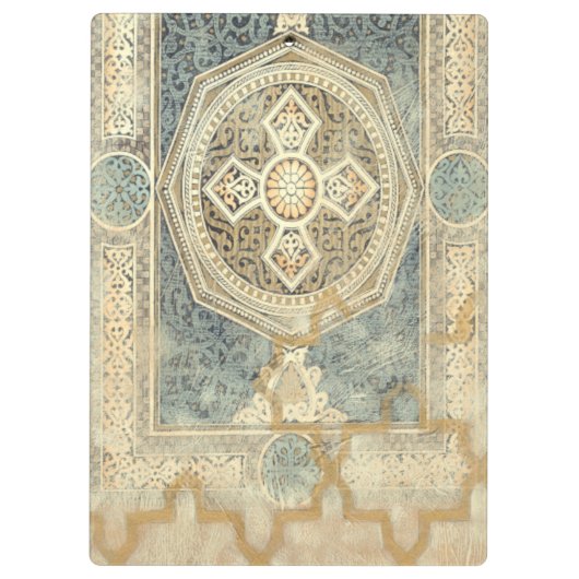 Zierband mit Verziert geometrischer Gestaltung Klemmbrett (Rückseite)