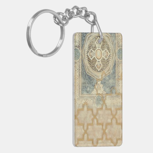 Zierband mit Verziert geometrischer Gestaltung Schlüsselanhänger (Vorderseite links)