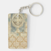 Zierband mit Verziert geometrischer Gestaltung Schlüsselanhänger (Rückseite)