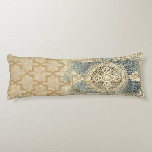 Zierband mit Verziert geometrischer Gestaltung Seitenschläferkissen (Rückseite)