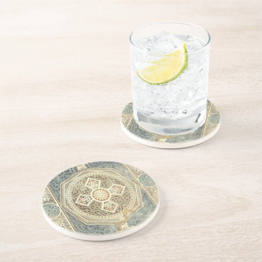 Zierband mit Verziert geometrischer Gestaltung Untersetzer (Seite)