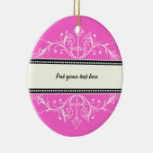 Zierbarsch, rosa keramik ornament (Rechts)