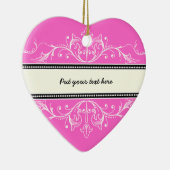 Zierbarsch, rosa keramikornament (Rechts)