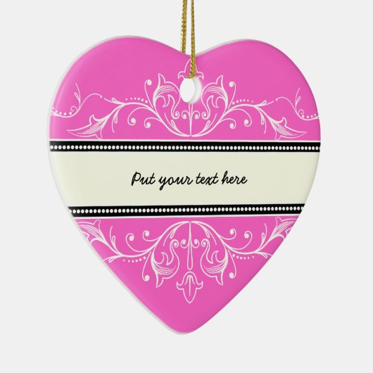 Zierbarsch, rosa keramikornament (Rechts)