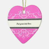 Zierbarsch, rosa keramikornament (Links)