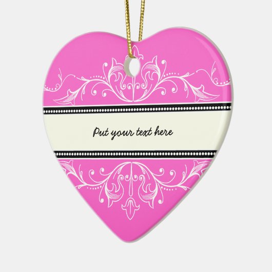 Zierbarsch, rosa keramikornament (Links)