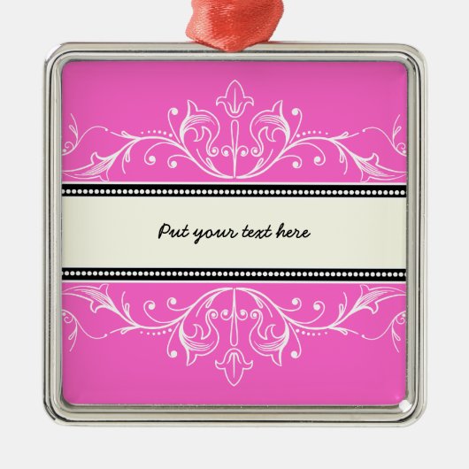 Zierbarsch, rosa silbernes ornament (Vorne)