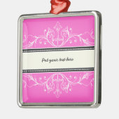 Zierbarsch, rosa silbernes ornament (Links)