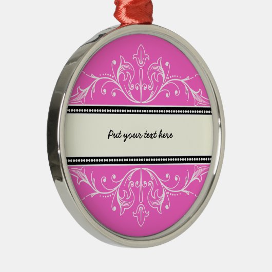 Zierbarsch, rosa silbernes ornament (Rechts)