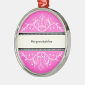 Zierbarsch, rosa silbernes ornament (Links)