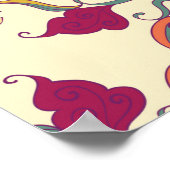 Zierbild, kreisrunder Hintergrund mit ma Poster (Ecke)