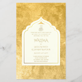 Zierbilingual WALIMA Nikah Muslime Hochzeit Flyer