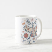 Zierblumen Kaffeetasse (VorderseiteRechts)