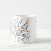 Zierblumen Kaffeetasse (Vorderseite Links)