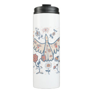 Zierblumen Thermosbecher