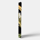 Zierblumendesign an schwarzen Grenzen Case-Mate iPhone Hülle (Rückseite / Rechts)