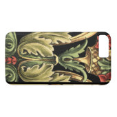 Zierblumendesign an schwarzen Grenzen Case-Mate iPhone Hülle (Rückseite (Horizontal))