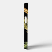 Zierblumendesign an schwarzen Grenzen Case-Mate iPhone Hülle (Rückseite / Rechts)