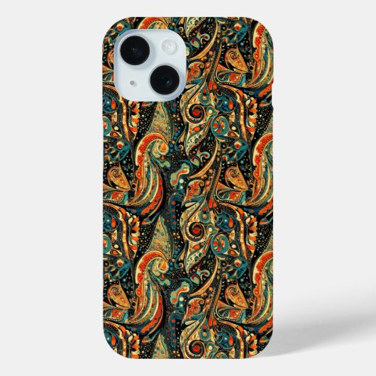 Zierblumenmuster Case-Mate iPhone Hülle (Rückseite)