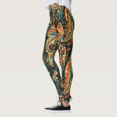 Zierblumenmuster Leggings (Links)