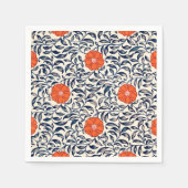 Zierblumenmuster Napkins Serviette (Vorderseite)