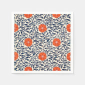 Zierblumenmuster Napkins Serviette (Vorderseite)