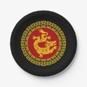 Zierchinesischer Neujahrsdrache Pappteller (Vorderseite)