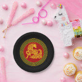 Zierchinesisches Neujahrspferd Pappteller (Party)