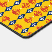 Zierdamastreifen Schreibtischunterlage (Ecke)