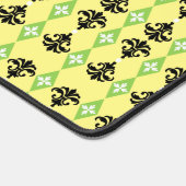 Zierdamastreifen Schreibtischunterlage (Ecke)