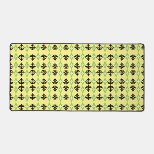 Zierdamastreifen Schreibtischunterlage (Vorderseite)