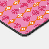 Zierdamastreifen Schreibtischunterlage (Ecke)