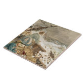 Zieren Sie den Liebling und ihren Vater, die das Fliese (Seite)