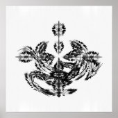 Zierend - asymmetrisch poster (Vorne)