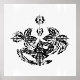 Zierend - asymmetrisch poster