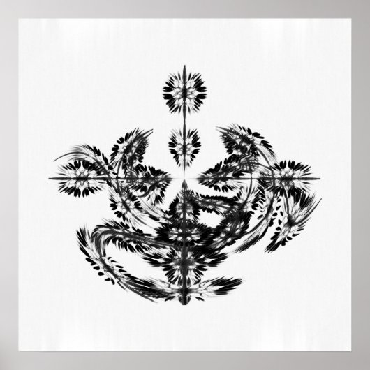 Zierend - asymmetrisch poster (Vorne)