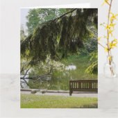 Zierente Karte (Gelbe Blume)