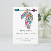 Zierfedern im bohobischen Stil hängen (Stehend Vorderseite)