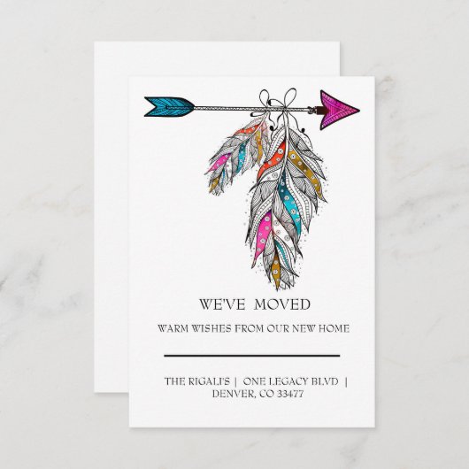 Zierfedern im bohobischen Stil hängen (Vorne/Hinten)