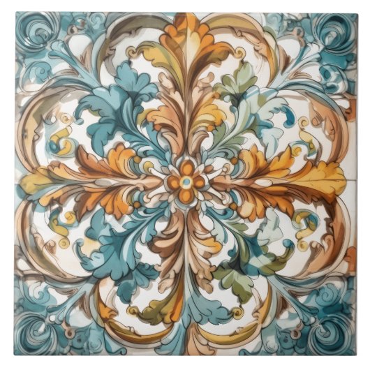 Zierfliesen Fliese (Vorderseite)