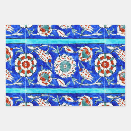 Zierfliesen Geschenkpapier Set